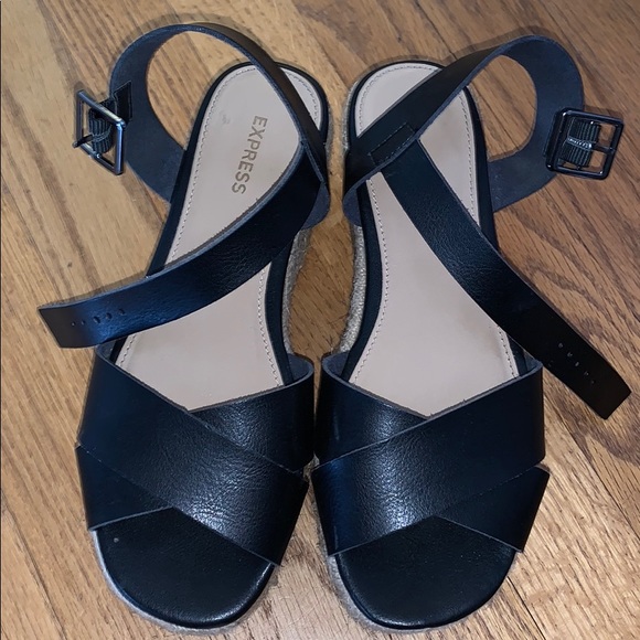 Express Shoes Express Platform Sandals Poshmark